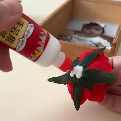 子どもの写真と手書きメッセージで心を込めて