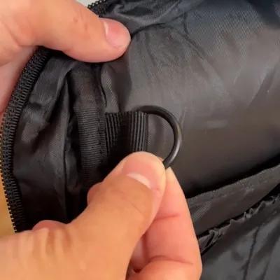 髪ゴムを使った簡単な固定方法