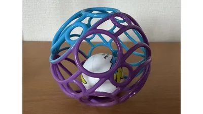 軽くて握りやすいオーボール。まだ上手につかめない時期から活躍しました