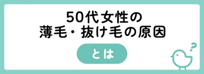 50代女性の薄毛・抜け毛は何が原因?