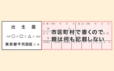 出生届(狭義)の書き方/図