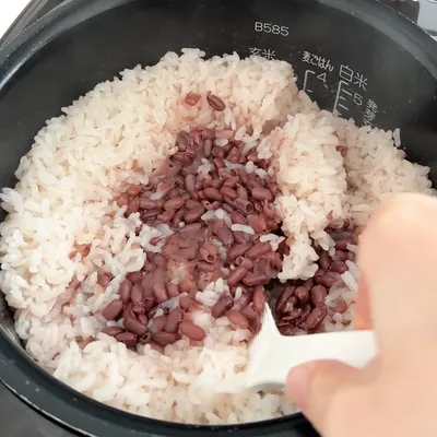 あずきバーで簡単！炊飯器で作る七五三のお赤飯