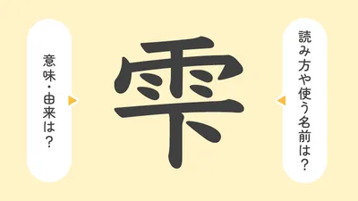 「雫」の意味や由来は?名前に込められる思いや名付けの例を紹介!