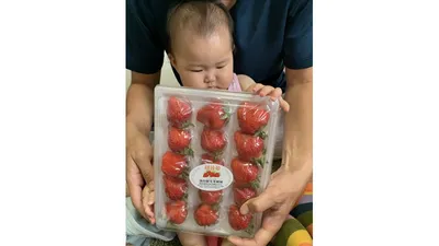 大好きないちごも誕生日の贈り物に。特別な一日の思い出になりました