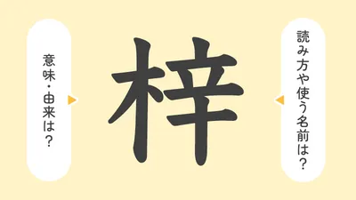 「梓」の意味や由来は?名前に込められる思いや名付けの例を紹介!