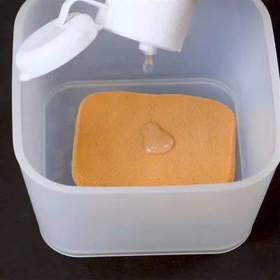 ダイソーの専用洗剤で実験!メイク用パフ洗ってみた