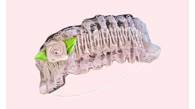 母お手製ベビーヘアバンド