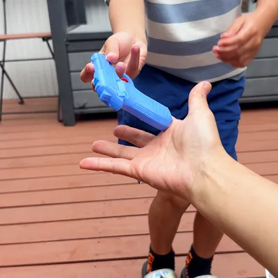 水切れしにくい手作り水鉄砲