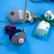 子どもの靴下再利用！ 魚釣りゲーム