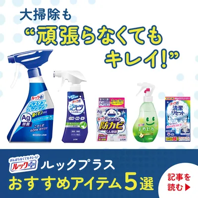 大掃除も”頑張らなくてもキレイ!”ルックプラスおすすめアイテム5選