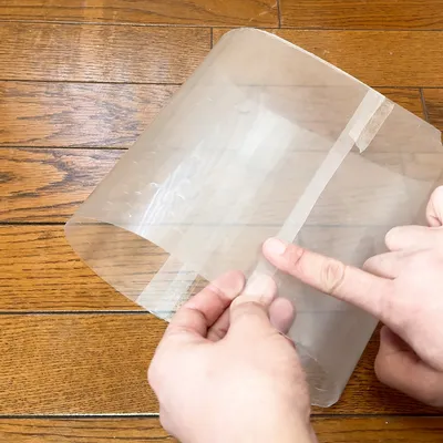 ビニール袋が小さいときは裏返しに!