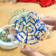 簡単工作 キラキラツリー飾り