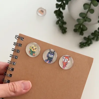 お菓子のパッケージを再利用！ぷくっと可愛いシールに変身