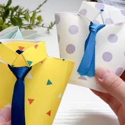 紙コップでできる父の日ラッピング 