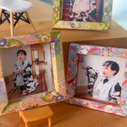 折り紙一つでフォトフレーム 