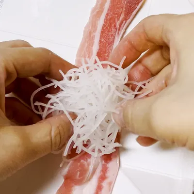 大根のツマを活用!肉巻きレシピでごはんが進む