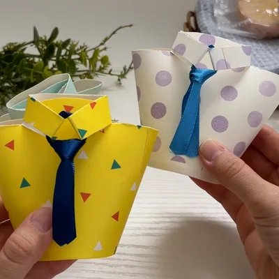 親子で父の日ラッピングを楽しもう