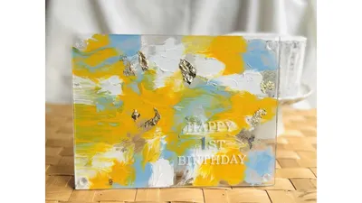 1歳の記念に!デザイナーが教える100均ファーストアートの作り方
