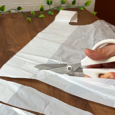 ビニール袋を紐に変える作り方