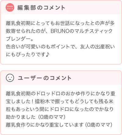 最優秀賞商品の編集部・ユーザーコメント
