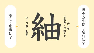 「紬」の意味や由来は？名前に込められる思いや名付けの例を紹介
