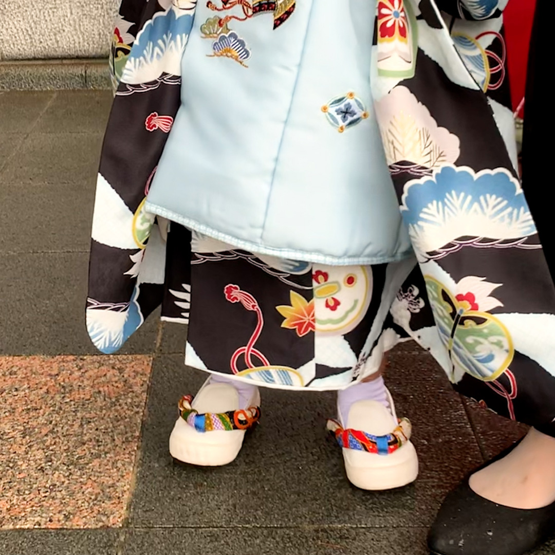 草履風スリッポン 草履スリッポン I柄 ✿草履スニーカー 草履 七五三草履風シューズ | ちとせ