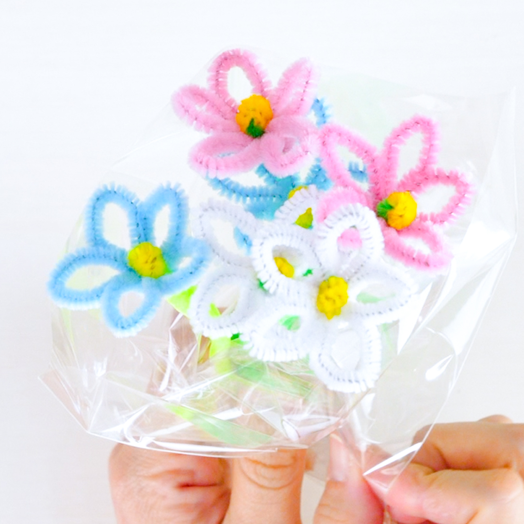 100均アイテムで簡単DIY！ふわふわモールフラワーの作り方 | トモニテ