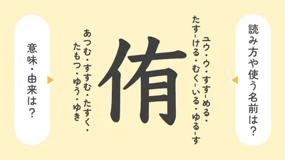 「侑」の意味や由来は?名前に込められる思いや名付けの例を紹介!