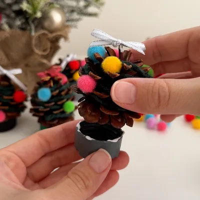 親子で手軽にミニツリー作りに挑戦してみる