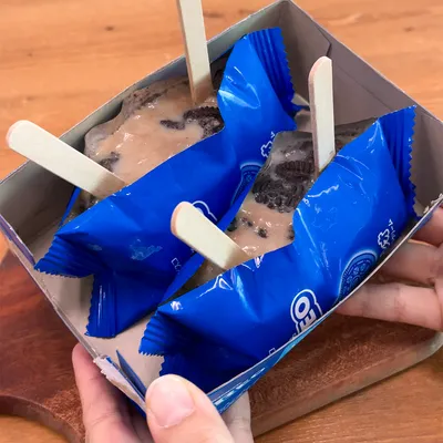 簡単!型いらずオレオアイスの作り方
