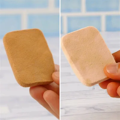 ダイソーの専用洗剤で実験!メイク用パフ洗ってみた
