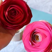 色紙で作る 花咲くラッピング