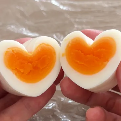 切るだけでゆで卵がかわいく変身
