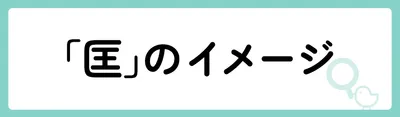 「匡」にはどのようなイメージがある?