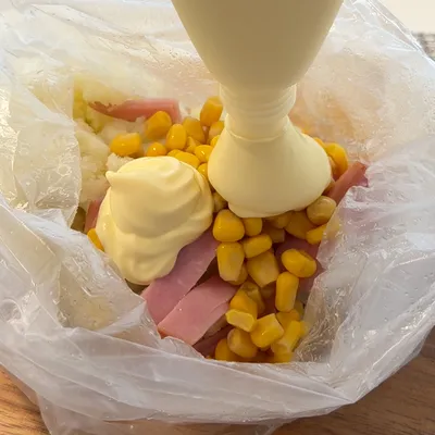 アイラップで作る簡単ポテトサラダと蒸しパン