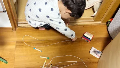 丸や線を書ける様になってきたら… 我が家のオススメのクレヨン＆鉛筆