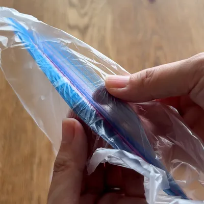 チャック部分を再利用してつくね作り！