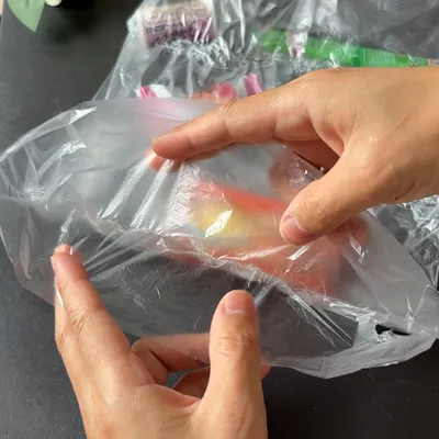 ビニール袋を簡単にほどく裏ワザ
