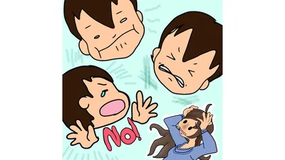 口のまわりや頬をやさしく触って、歯みがきの前に慣れてもらう練習から