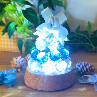 ビー玉で作る簡単クリスマスツリーを楽しもう!
