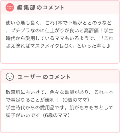 最優秀賞商品の編集部・ユーザーコメント