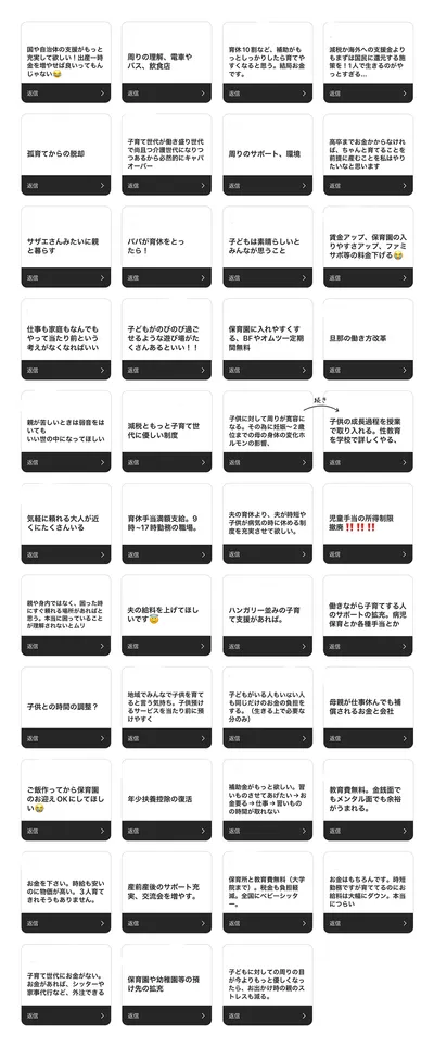 具体的に寄せられた意見もご紹介します!