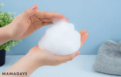 シャンプーは泡立ててからつける

