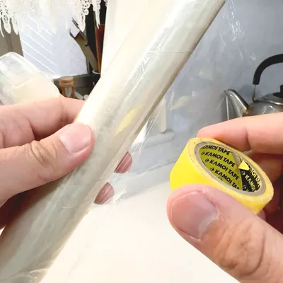 手軽な方法でラップの端を解決!